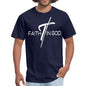 Mens T-shirt - Faith in God Graphic Tee